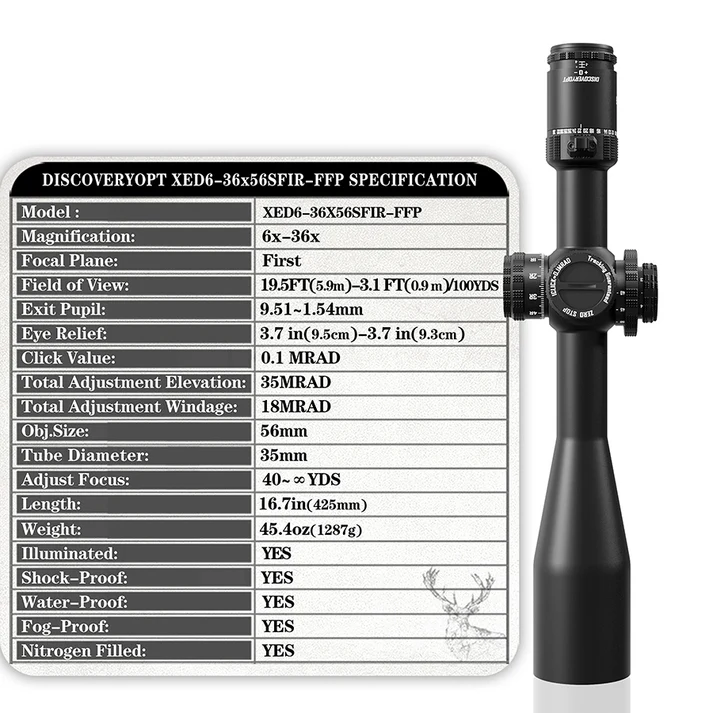 XED 6-36X56SFIR FFP-MRAD
