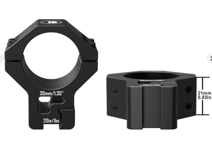Dovetail Rails Scope Rings for 25.4mm＆30mm Tubes – 1.35" High