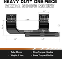 Heavy Duty Scope Mount  For Picatinny  Built-in 20 MOA