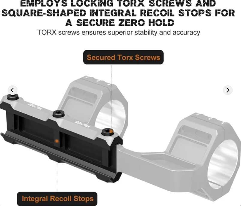 Heavy Duty Scope Mount  For Picatinny  Built-in 20 MOA