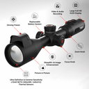 THOR 6 Elite Thermal Rifle scope, 3-24x, 640x512, 12μm, <15mk NETD, built-in LRF