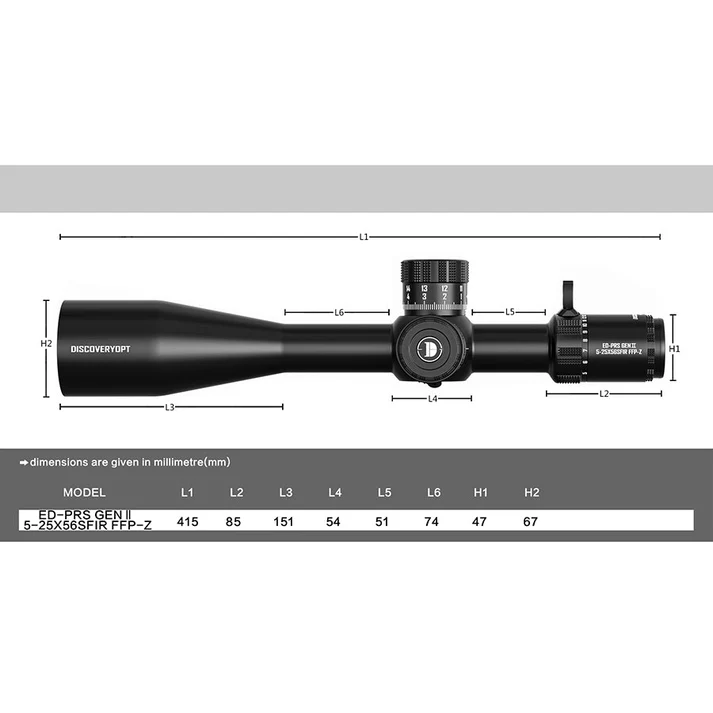 ED-PRS 5-25X56SFIR FFP-MRAD